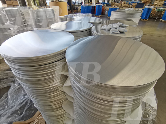 Temperatuur H14 / H24 1000-serie Aluminium ronde plaat 2,6 mm dik voor verkeerswaarschuwingsborden