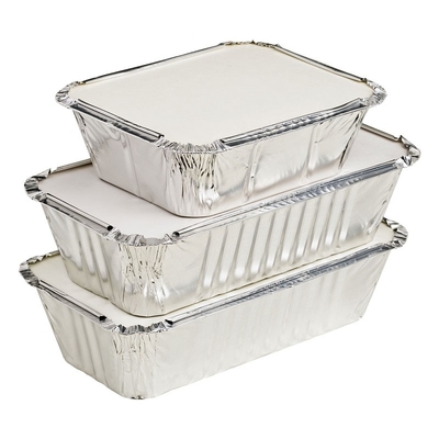 Fabricage door onszelf en goede kwaliteit Eenmalig vierkante aluminiumfolie lunchdoos Hoogtemperatuur bestand