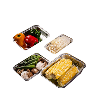 Warm te verkopen wegwerpruimte Aluminium folie Lunchbox Hoogtemperatuurbestendige