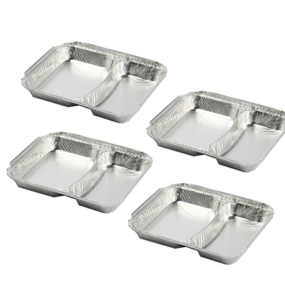 Fabricage door onszelf en goede kwaliteit Eenmalig vierkante aluminiumfolie lunchdoos Hoogtemperatuur bestand