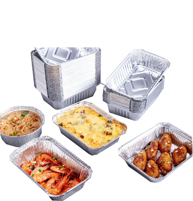 211 750 ml Aluminiumfolie Tiffin Box 210*140*48mm Voor barbecue