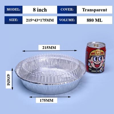8 inch Folie Lunch Box Container Met Cover 215*175*43mm Fabrikant BBQ Takeout Food Container