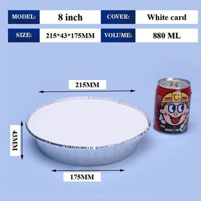 8 inch Folie Lunch Box Container Met Cover 215*175*43mm Fabrikant BBQ Takeout Food Container