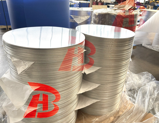 Gepersonaliseerde 6 mm legering 3003 Circulaire aluminium plaat H14 Temper voor niet-glij kookgerei
