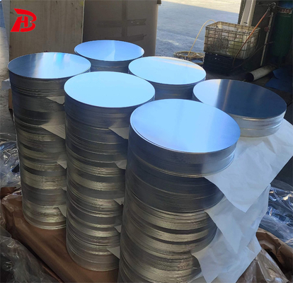 Zuiverheid 99,5% Aluminium cirkels Plaat 1050 3003 Voor diep tekenen en anodiseren