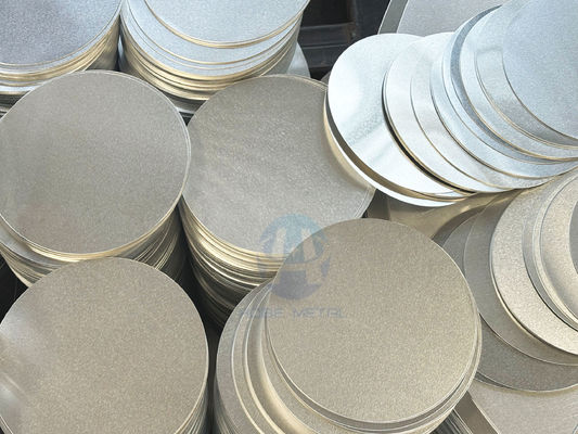 1050 1060 Aluminum Circle CC DC Material O H12 Temper Deep Drawing Crack Resistant Disc for Cookware Pots and Pans