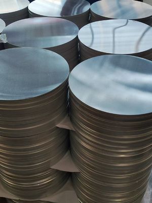 1050 1060 Aluminium cirkel CC DC Materiaal O H12 Temperatuur Diep trekkraakbestendige schijf voor kookpotten en pannen