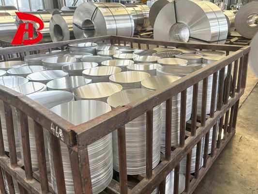 CC DC Grondstof Aluminium Cirkel 1050 1060 3003 Legering O H18 Temper Aangepaste grootte Dieptrekschijf