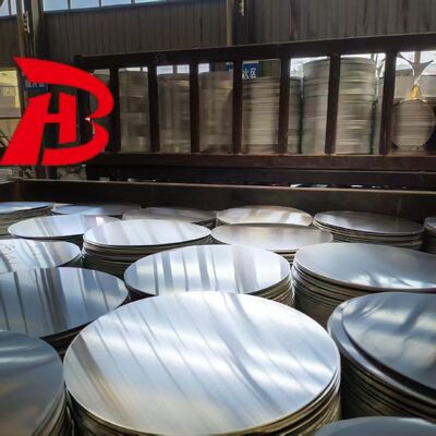 1050 1060 Aluminium cirkel CC DC Materiaal O H12 Temperatuur Diep trekkraakbestendige schijf voor kookpotten en pannen