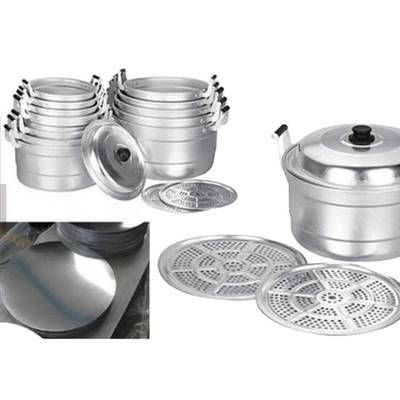 Afgeronde oppervlakte 1050-H14 Aluminium wafer/Aluminium schijven Diameter 80 mm tot 1600 mm Voor wegwaarschuwingsborden
