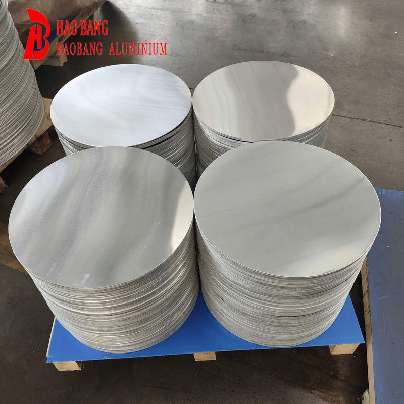 1050 1060 Aluminium cirkel CC DC Materiaal O H12 Temperatuur Diep trekkraakbestendige schijf voor kookpotten en pannen